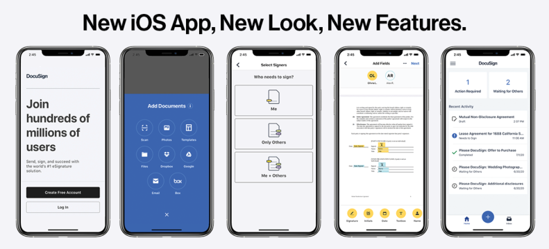 Novo aplicativo para ios da DocuSign