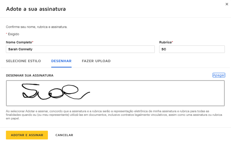 esignature docusign assinatura